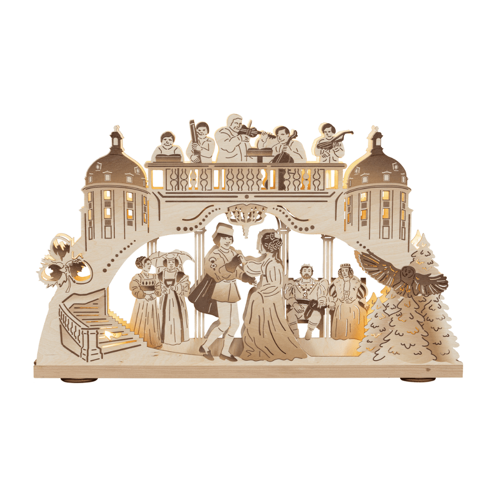 3D - Holz - Schwibbogen 'Drei Haselnüsse für Aschenbrödel' - WeihnachtsladenSAICO