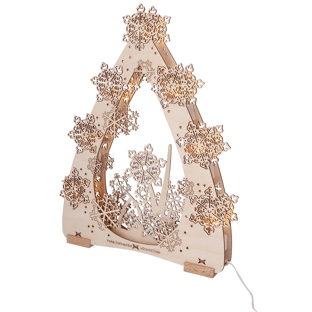 3D - Lichterspitze 'Eissterne' - WeihnachtsladenSAICO