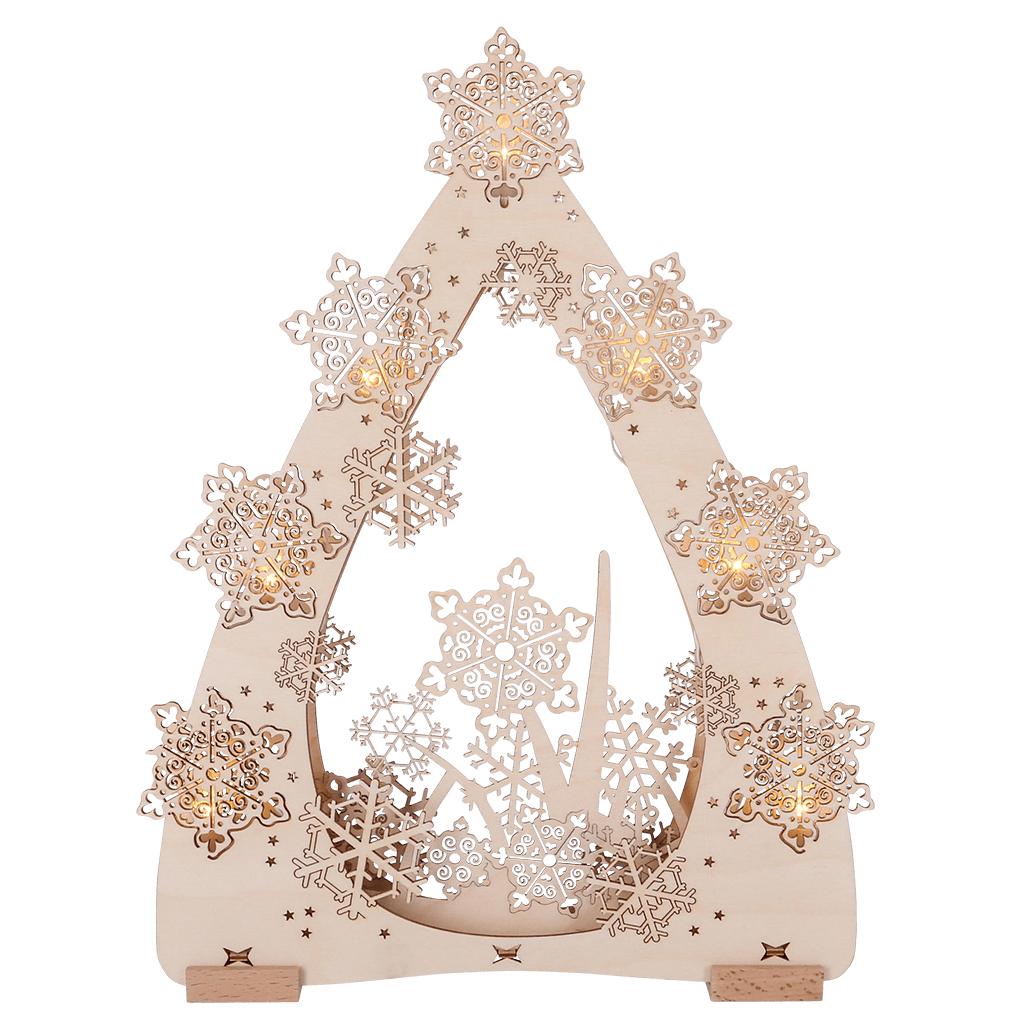 3D - Lichterspitze 'Eissterne' - WeihnachtsladenSAICO