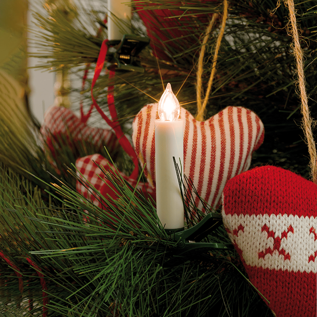 5 kabellose weiße LED Kerzen ww batteriebetrieben, Zusatzset zu - WeihnachtsladenKonstsmide