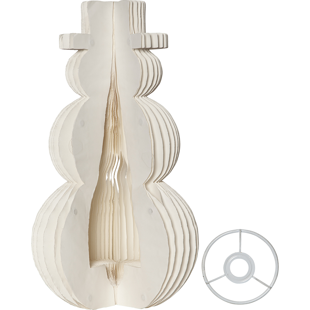 Papierschneemann 'Snowman' 22x50cm