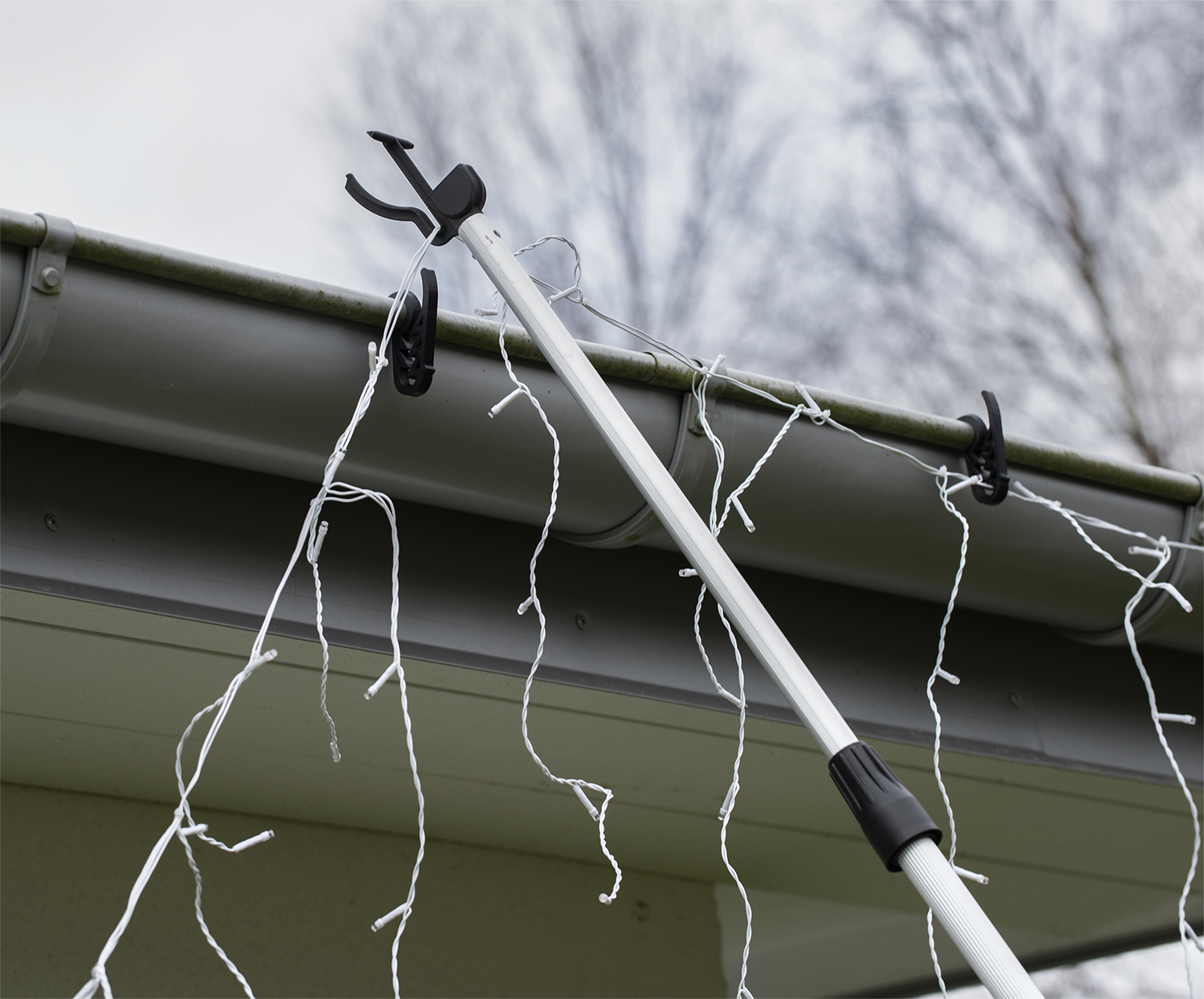 Teleskopstab f√ºr Lichterketten und Vorh√§nge