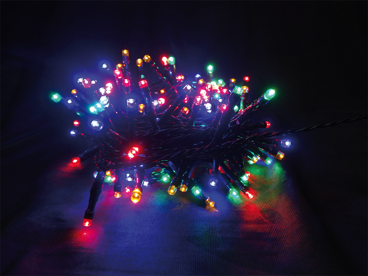 LED-Minilichterkette APP gesteuert mit 8 Funktionen, 80 bunte-warmwei√üe LED