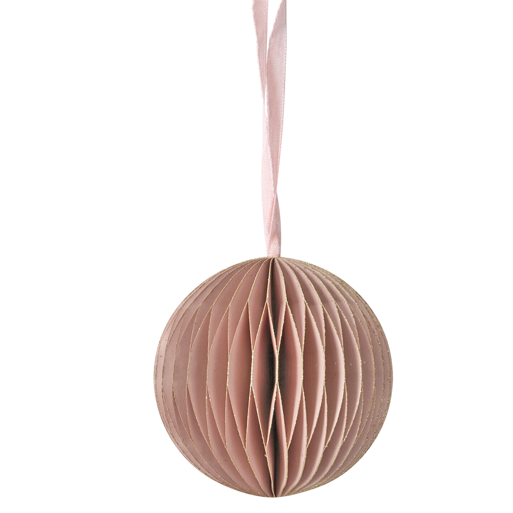 Papierkugel bordeaux und altrose 4er-Set