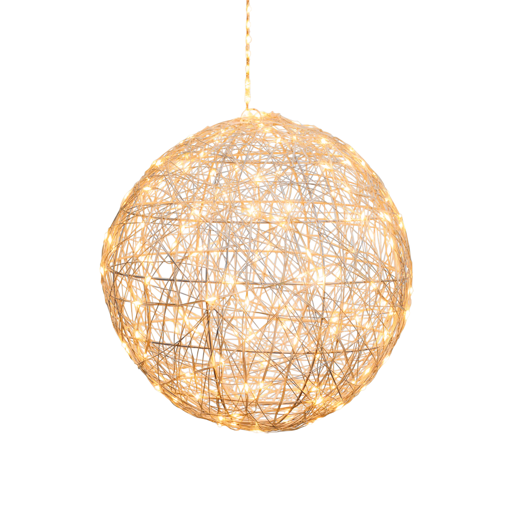 LED Kugel 35cm 240 bernsteinfarbene LED