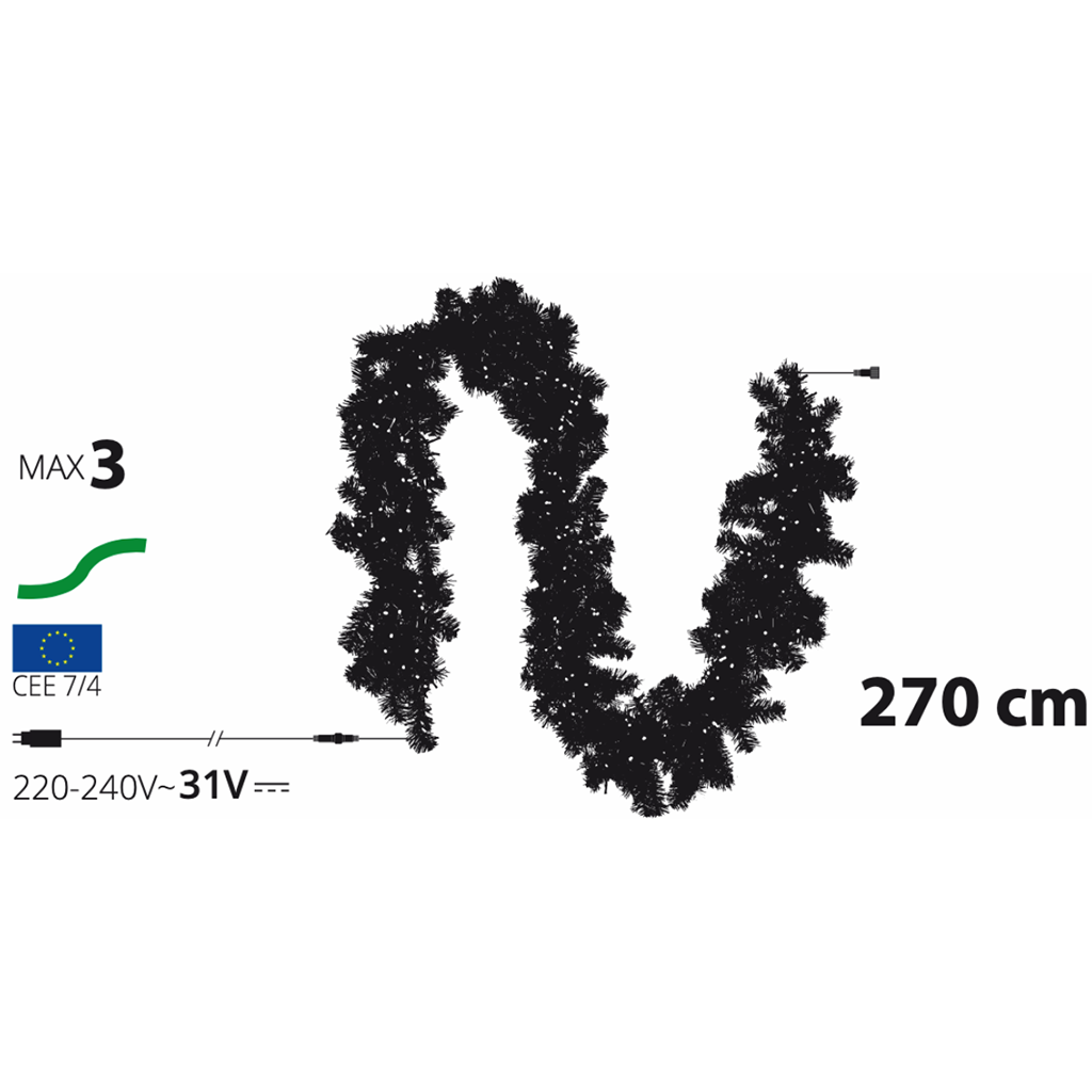 LED Girlande 270cm