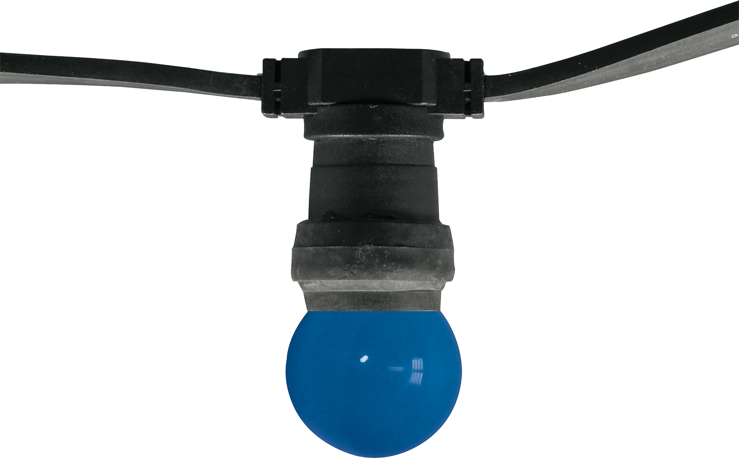 Illu-Leitung schwarz mit 10 Fassungen 10m