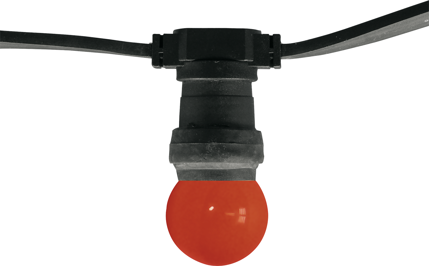 Illu-Leitung schwarz mit 10 Fassungen 10m