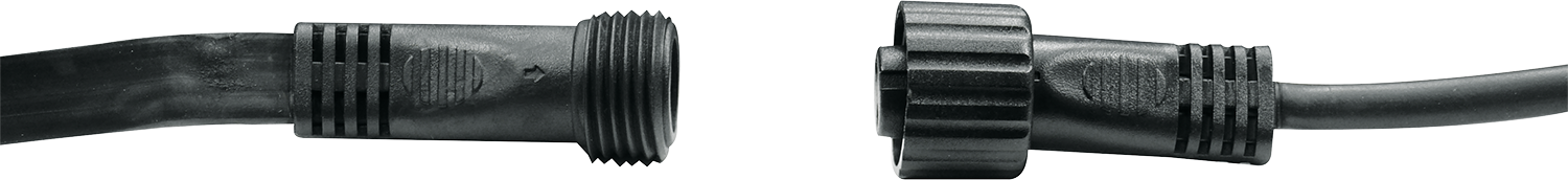 Illu-Leitung schwarz mit 10 Fassungen 10m