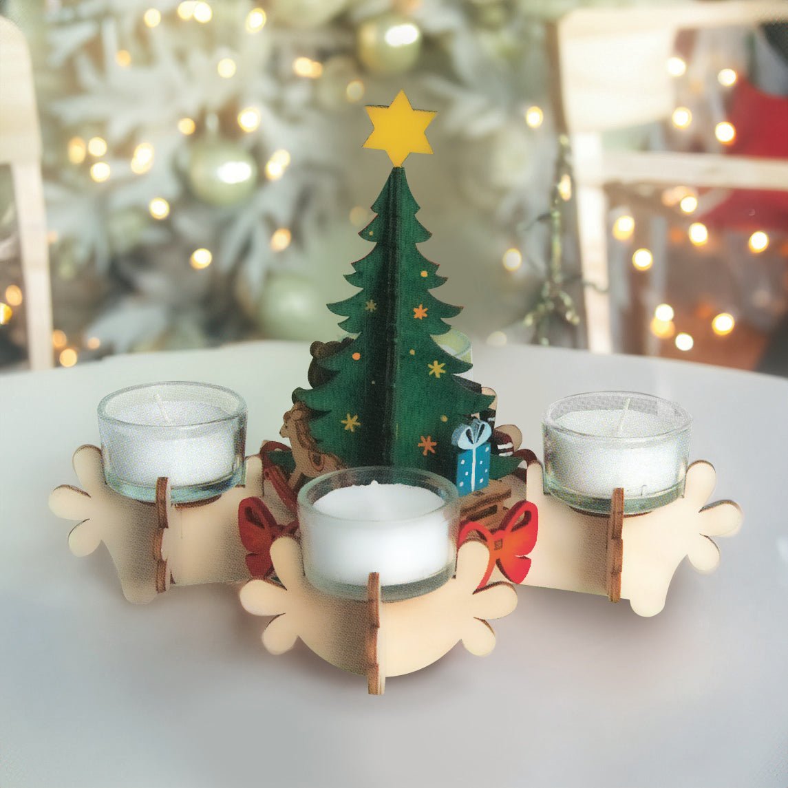 Bastelset Adventsleuchter - WeihnachtsladenDrechslerei Kuhnert
