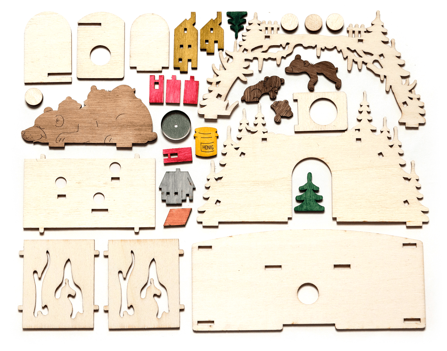 Bastelset Bärenhöhle - Räucherhaus - WeihnachtsladenDrechslerei Kuhnert