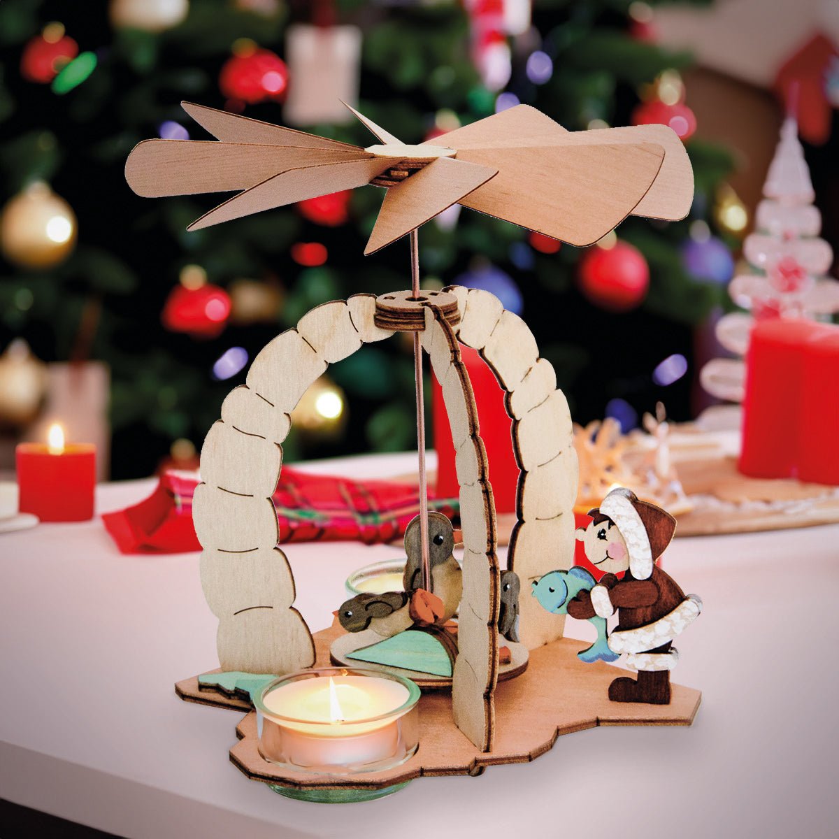 Bastelset 'Pinguinpyramide' - WeihnachtsladenDrechslerei Kuhnert