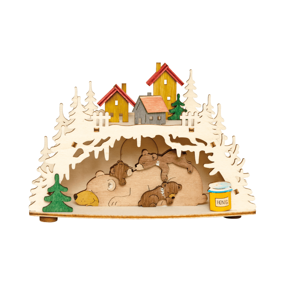 Bastelset Rauchhaus 'Bärenhöhle' 10237 - WeihnachtsladenDrechslerei Kuhnert