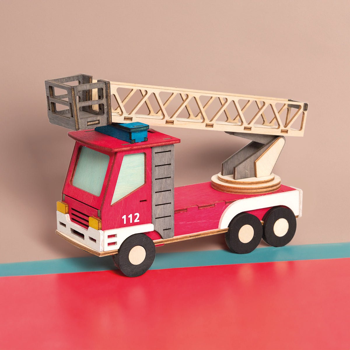 Bastelset Rauchhaus 'Feuerwehr' - WeihnachtsladenDrechslerei Kuhnert