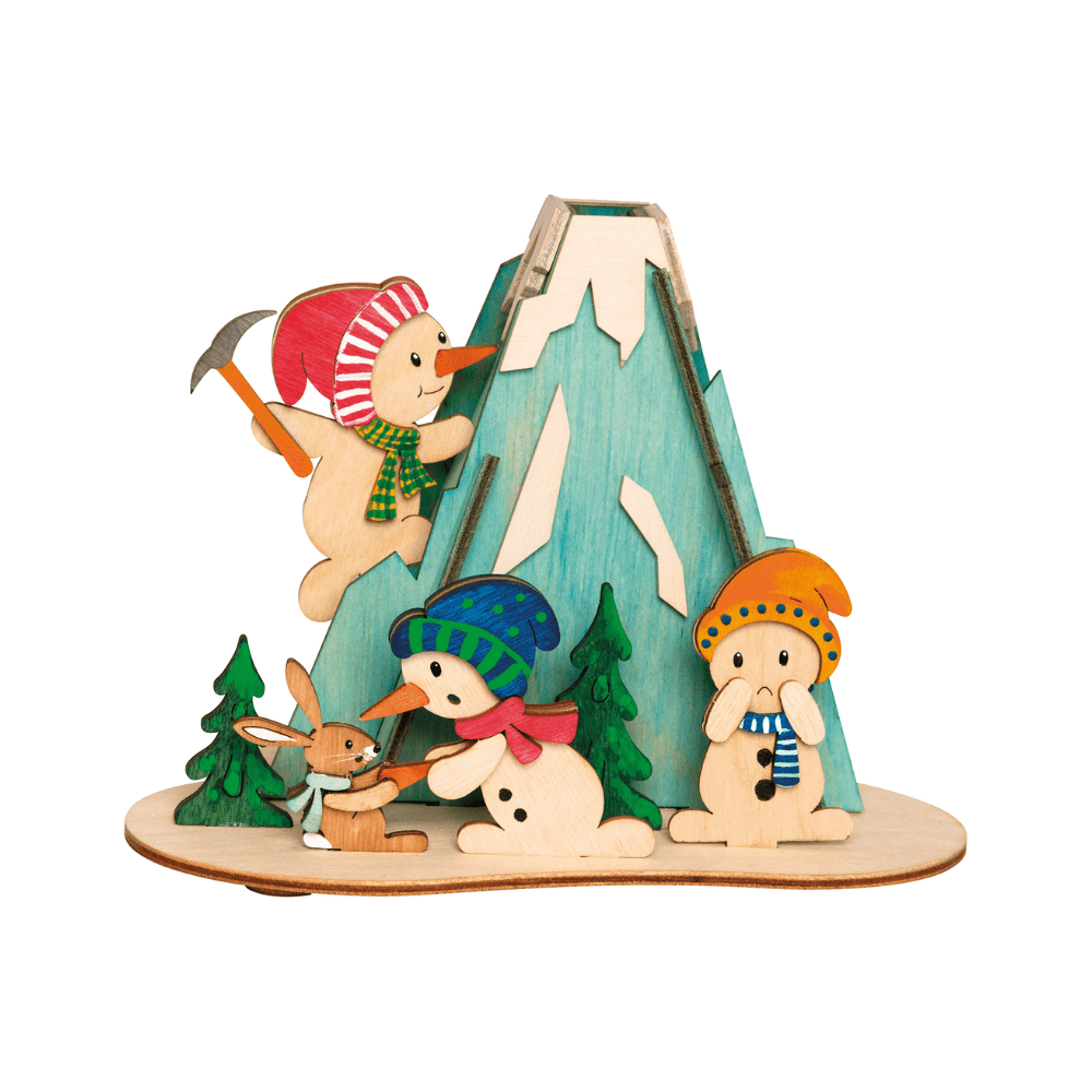 Bastelset Schneemann - Räucherhaus - WeihnachtsladenDrechslerei Kuhnert