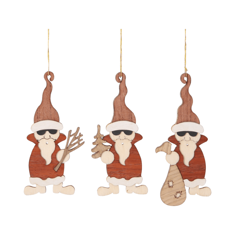 Baumschmuck "Nikolaus" Holzset - WeihnachtsladenDrechslerei Kuhnert