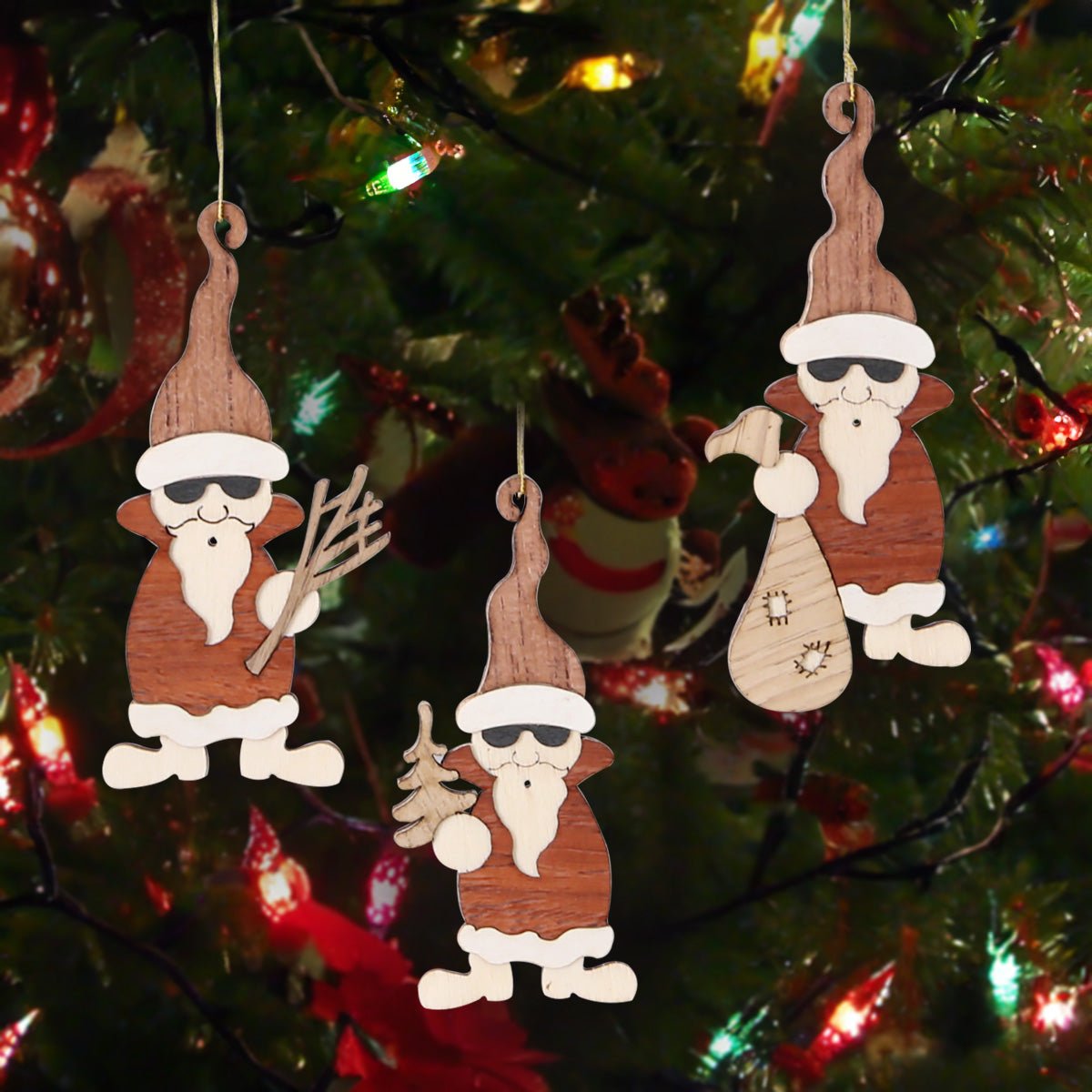 Baumschmuck "Nikolaus" Holzset - WeihnachtsladenDrechslerei Kuhnert