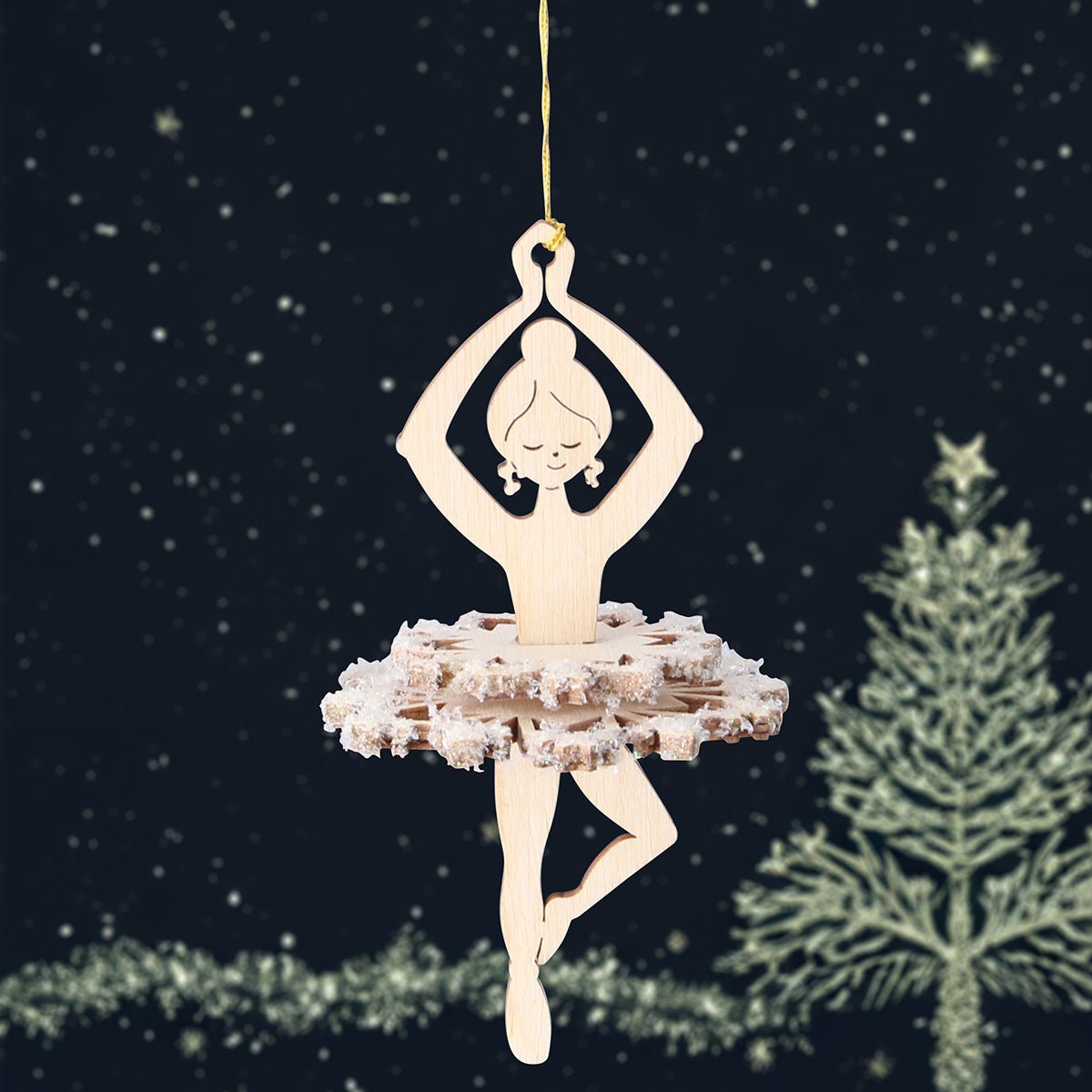 Baumschmuck 'Schneeflöckchen' - WeihnachtsladenDrechslerei Kuhnert