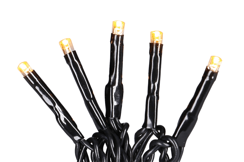 Bernsteinfarbene Micro - LED - Lichterkette für eine gemütliche Atmosphäre - WeihnachtsladenKonstsmide