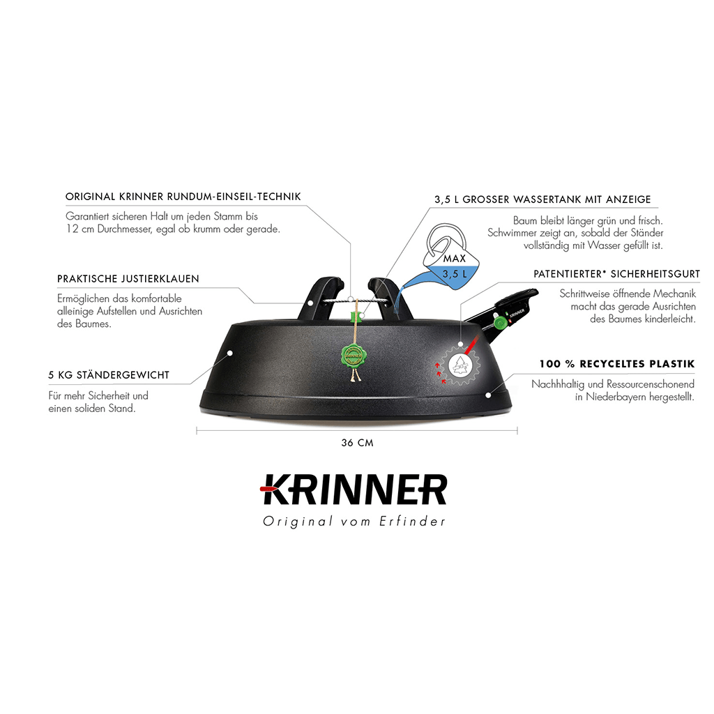 Christbaumständer Green Line Comfort Grip M - WeihnachtsladenKRINNER
