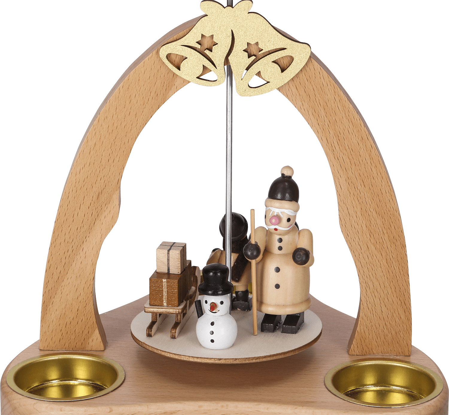 Dekorative Teelicht - Pyramide "Weihnachtsmann" - WeihnachtsladenHeinz HANDELSKONTOR