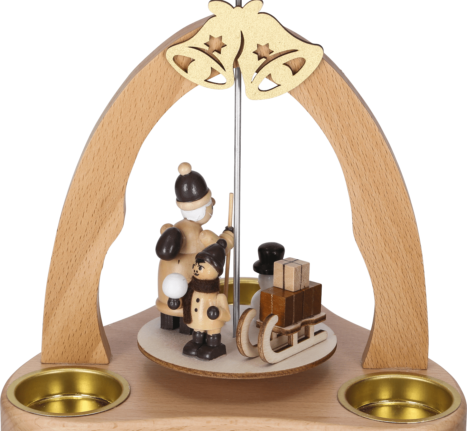 Dekorative Teelicht - Pyramide "Weihnachtsmann" - WeihnachtsladenHeinz HANDELSKONTOR