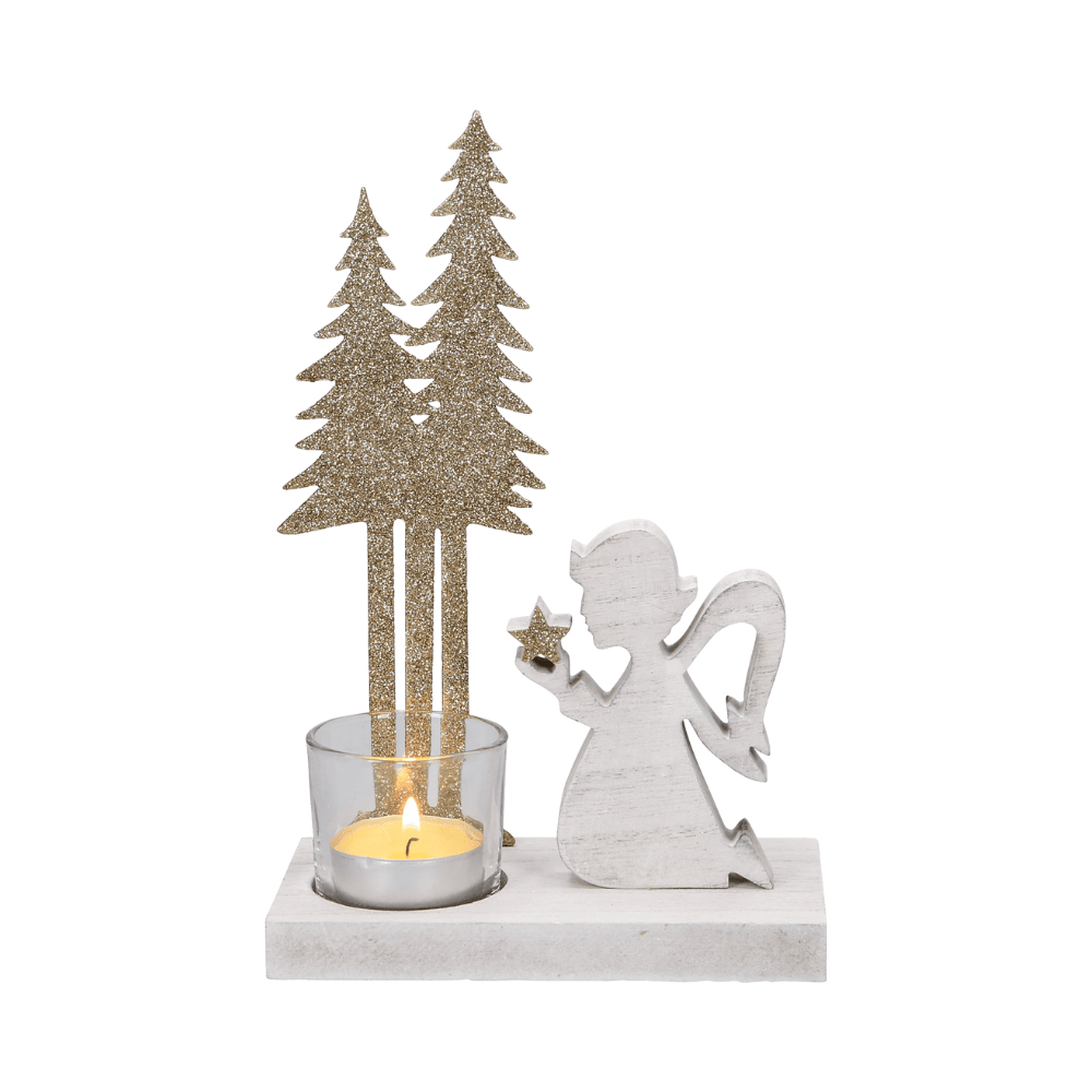 Dekorativer Engel mit Teelicht - WeihnachtsladenSöllner Floristik