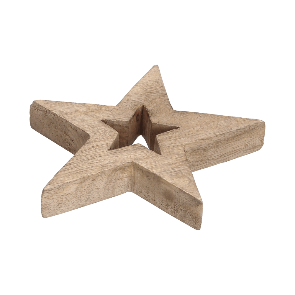 Dekorativer Holzstern für die Weihnachtszeit - WeihnachtsladenSöllner Floristik