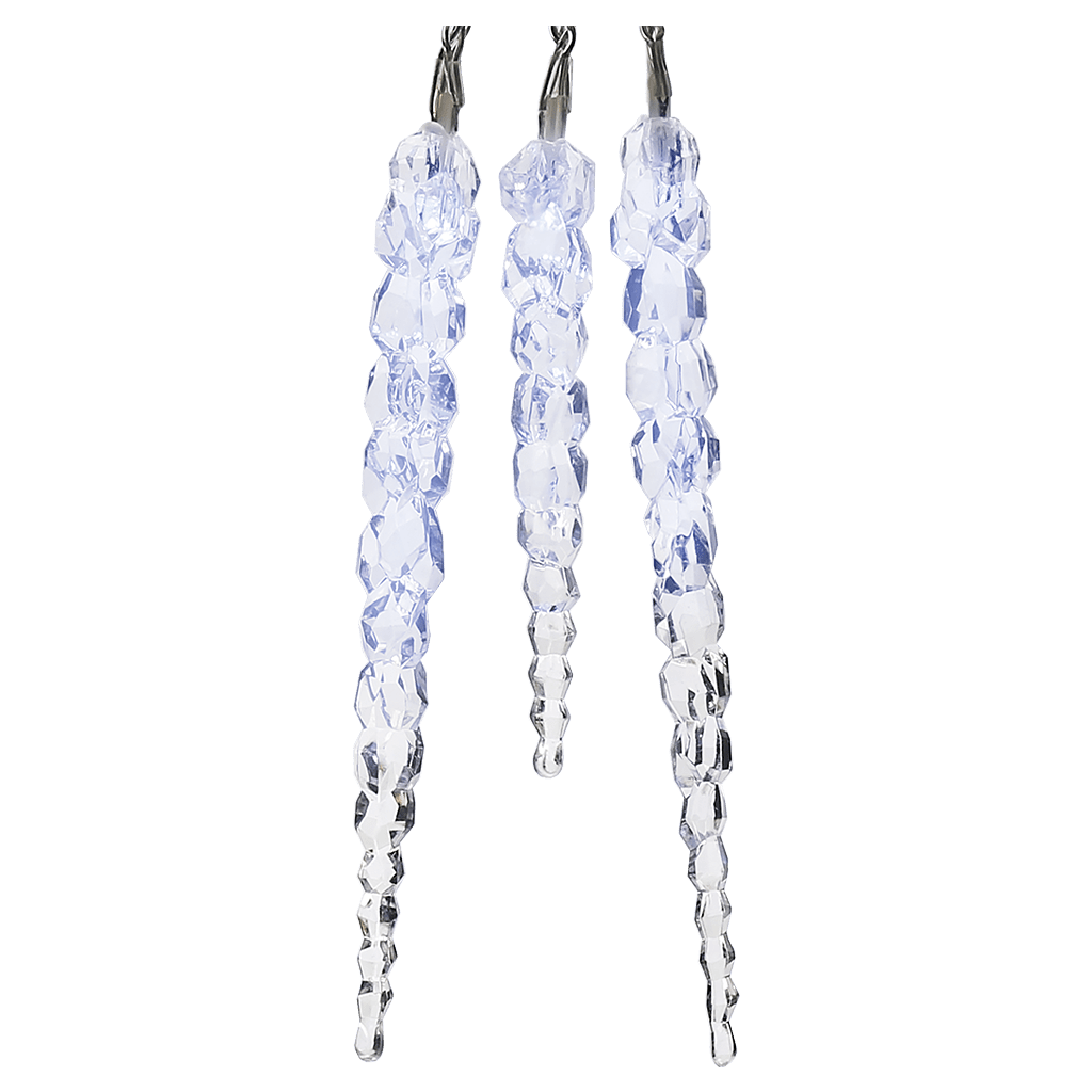 EGB LED - Eiszapfen - Lichterkette 40 Zapfen weiße LED - WeihnachtsladenEGB