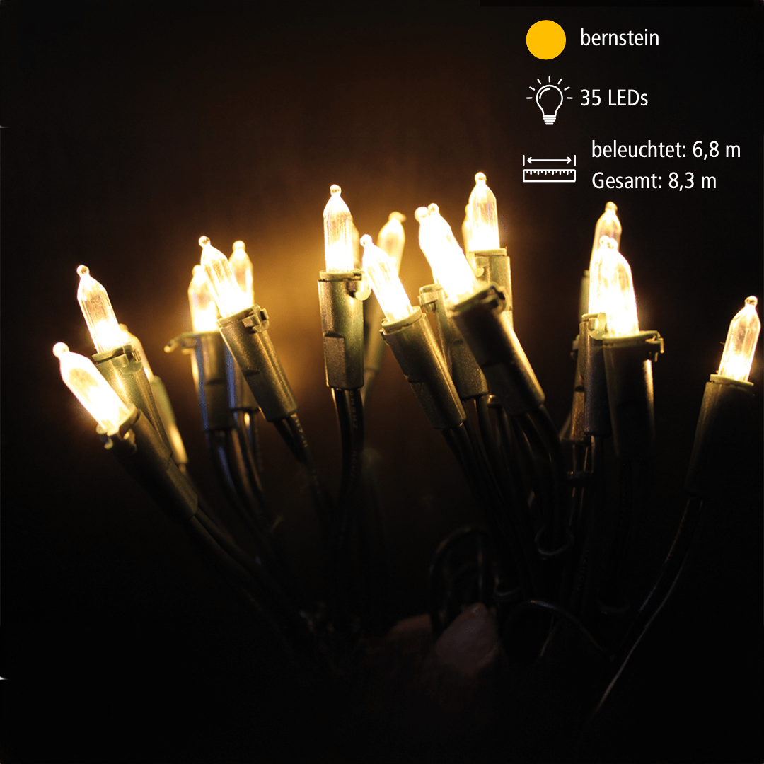 EGB LED - Lichterkette innen grün/bernstein - WeihnachtsladenEGB