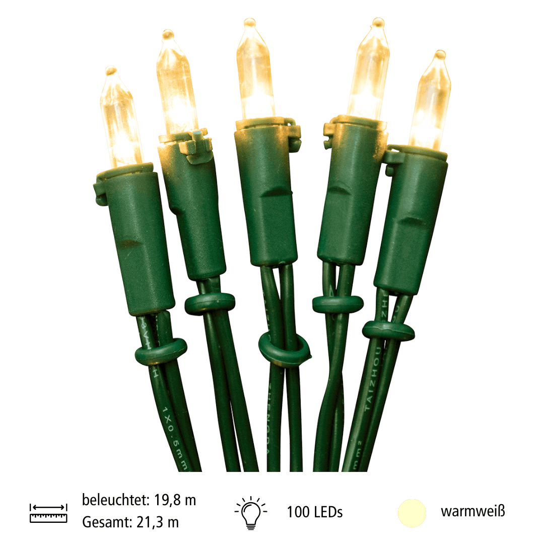 EGB LED - Lichterkette innen grün/warmw. - WeihnachtsladenEGB