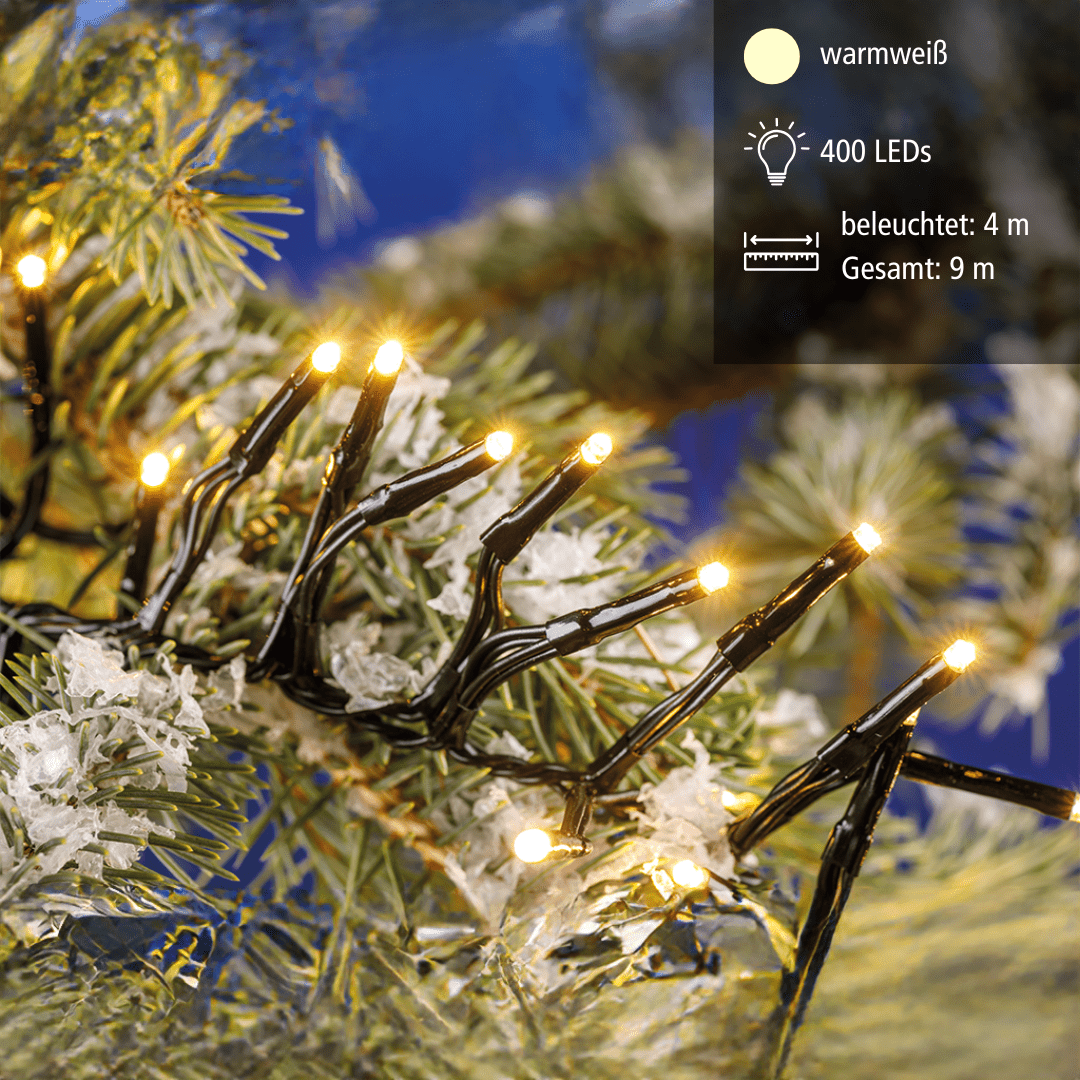 EGB LED - Mini - Büschel - Lichterkette 400 ww LED - WeihnachtsladenEGB