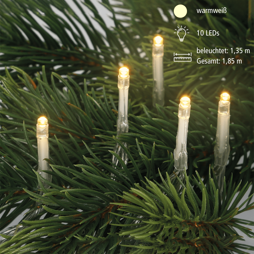 EGB LED - Mini - Lichterkette Batteriebetrieb mit Timer - WeihnachtsladenEGB