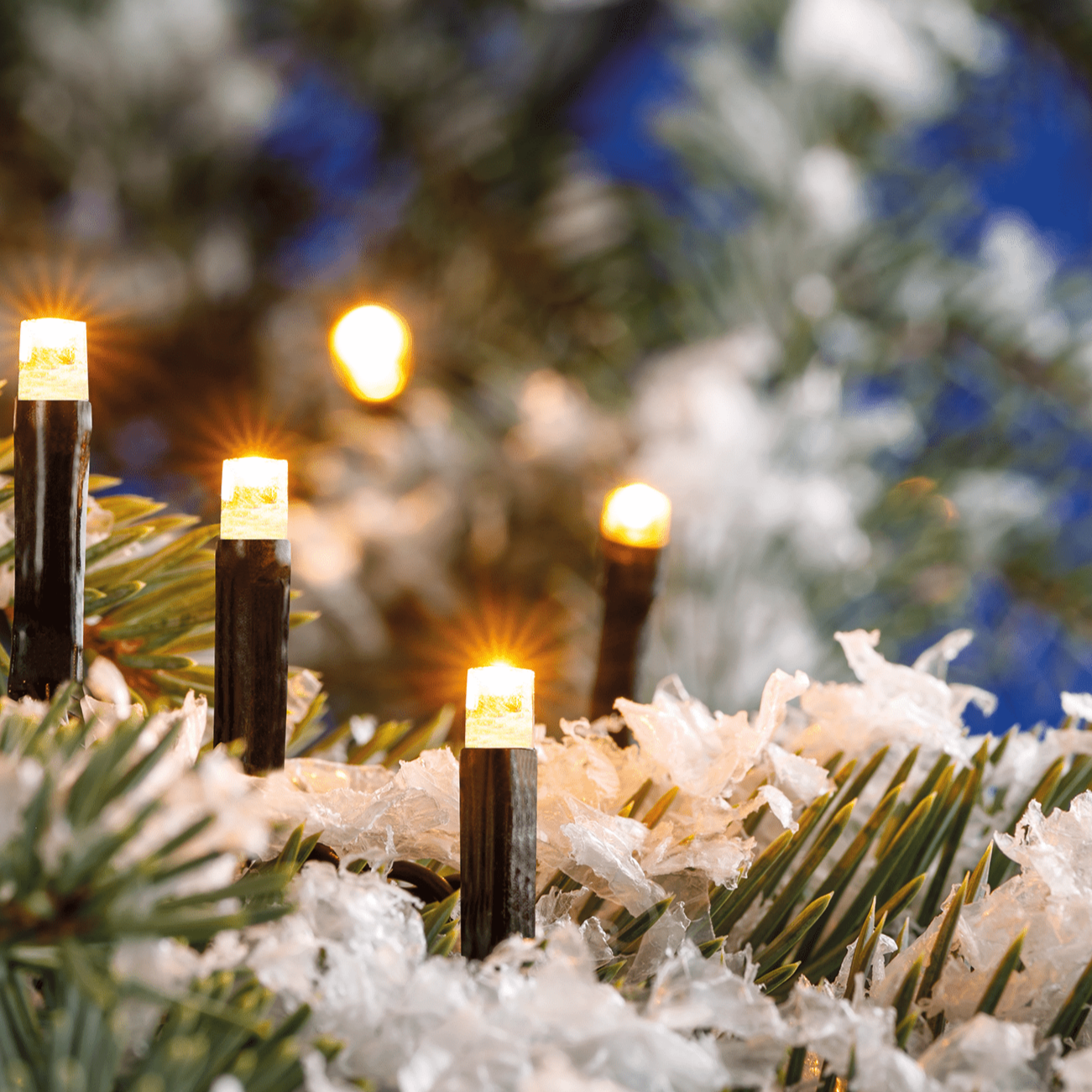 EGB LED - Mini - Lichterkette bernstein für Festliche Stimmung - WeihnachtsladenEGB