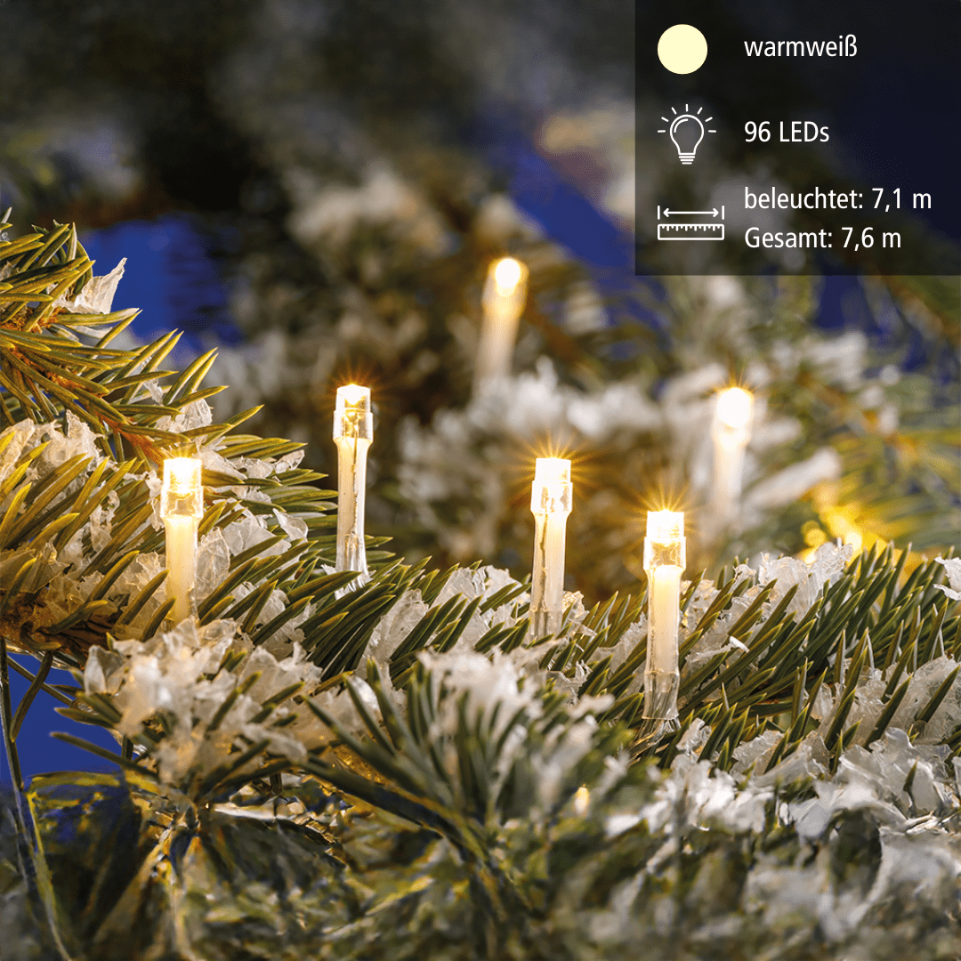 EGB LED - Mini - Lichterkette transparent ww LED - WeihnachtsladenEGB