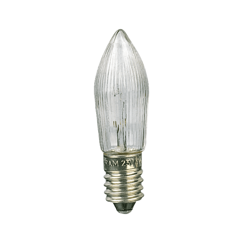 EGB Topkerzen 12V/3W E10 klar voll geriffelt - WeihnachtsladenEGB