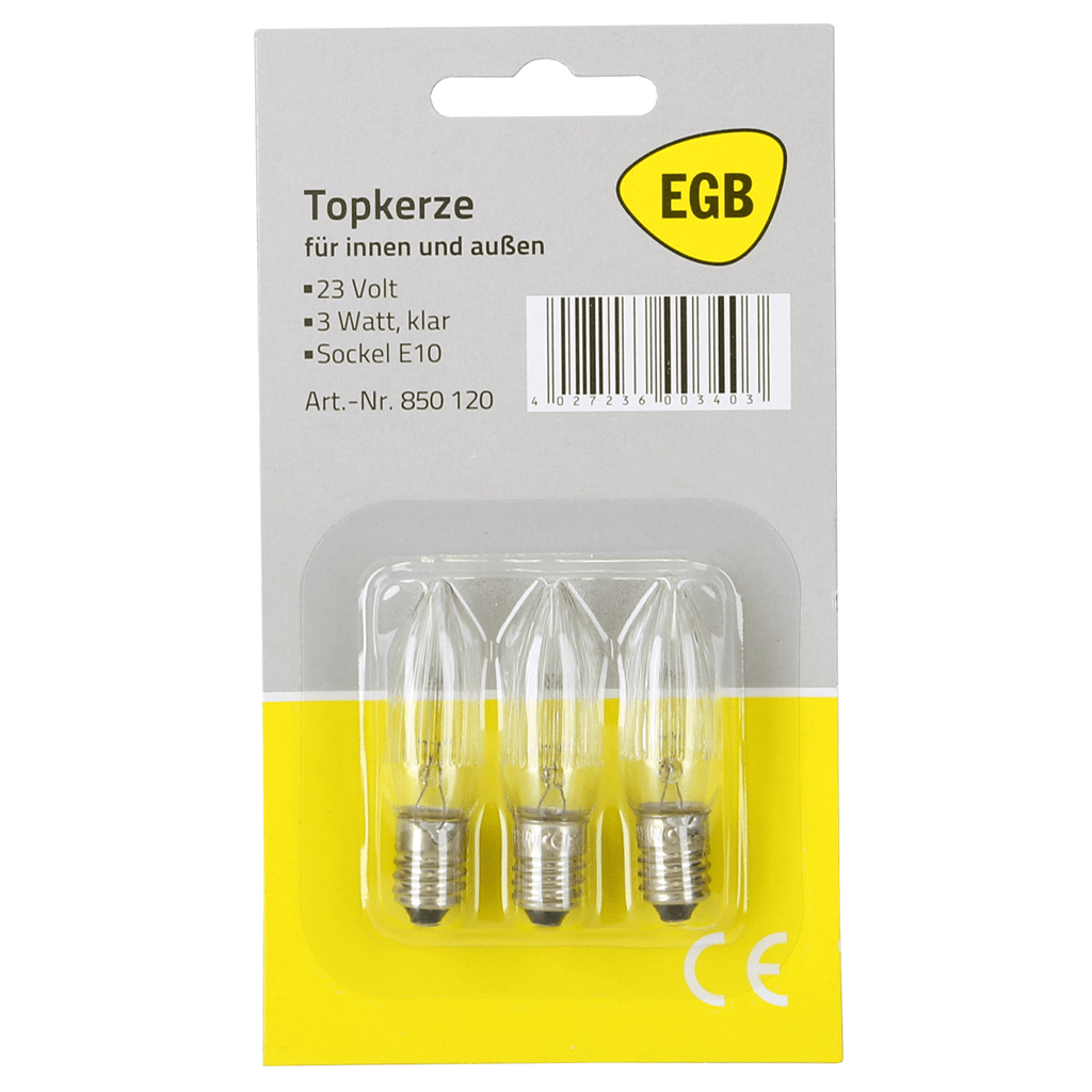 EGB Topkerzen 23V/3W - WeihnachtsladenEGB