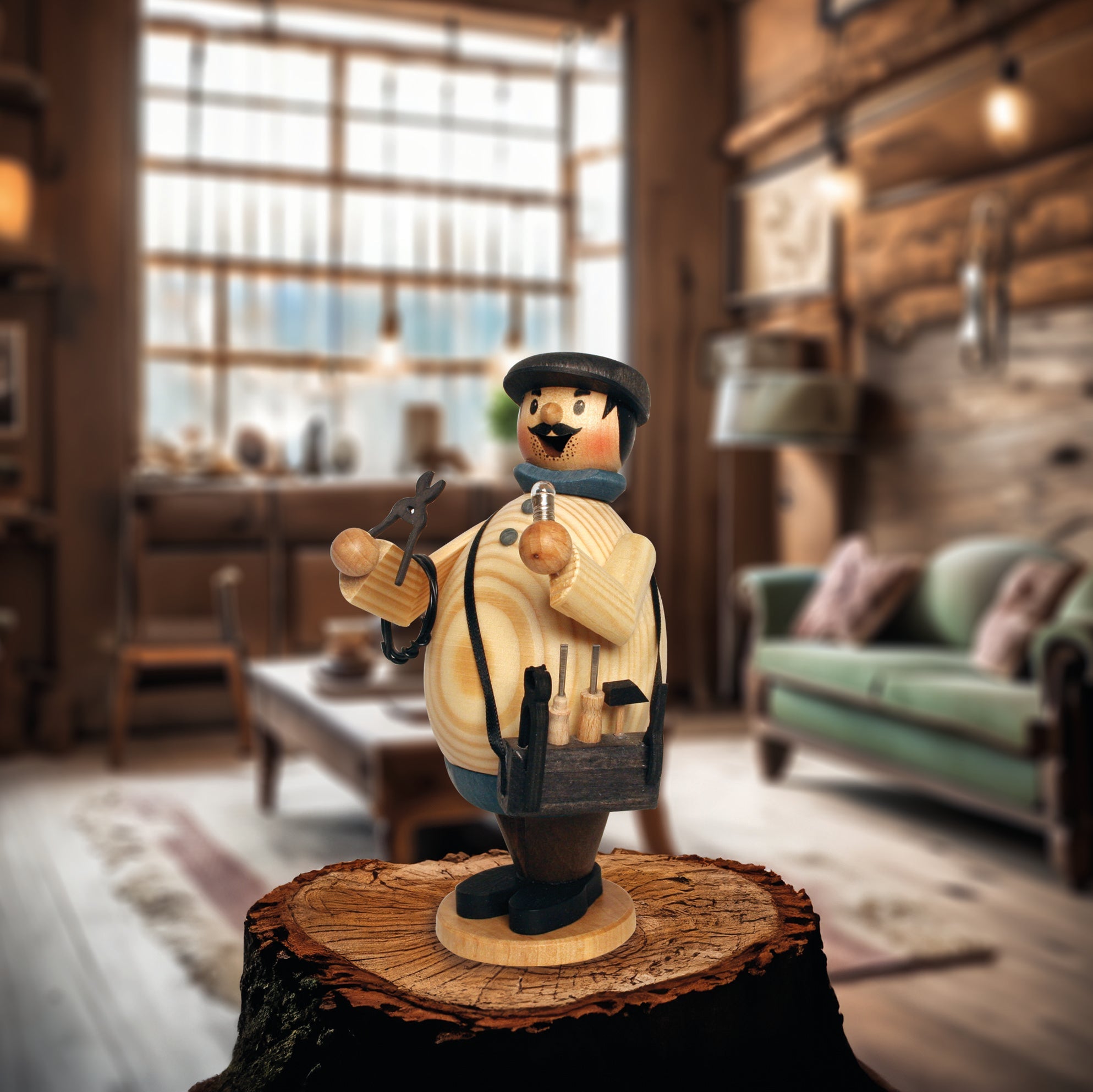 Elektriker Max natur - WeihnachtsladenDrechslerei Kuhnert