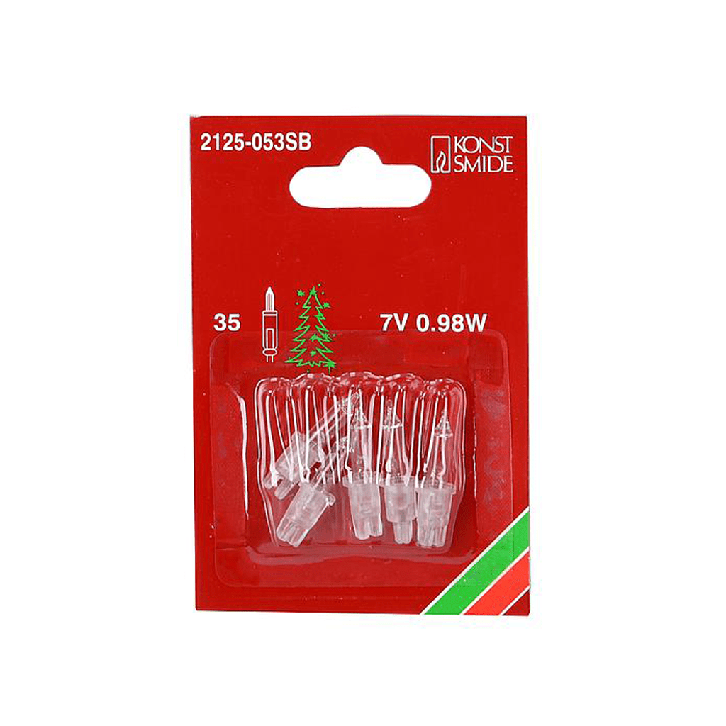 Ersatzlämpchen 7V transparent - 5er Pack - WeihnachtsladenKonstsmide