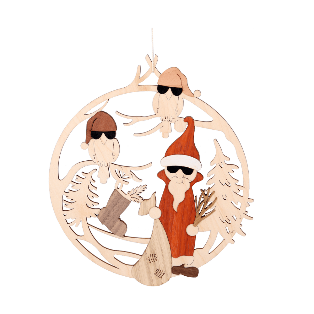 Fensterbild 'Nikolaus' - WeihnachtsladenDrechslerei Kuhnert