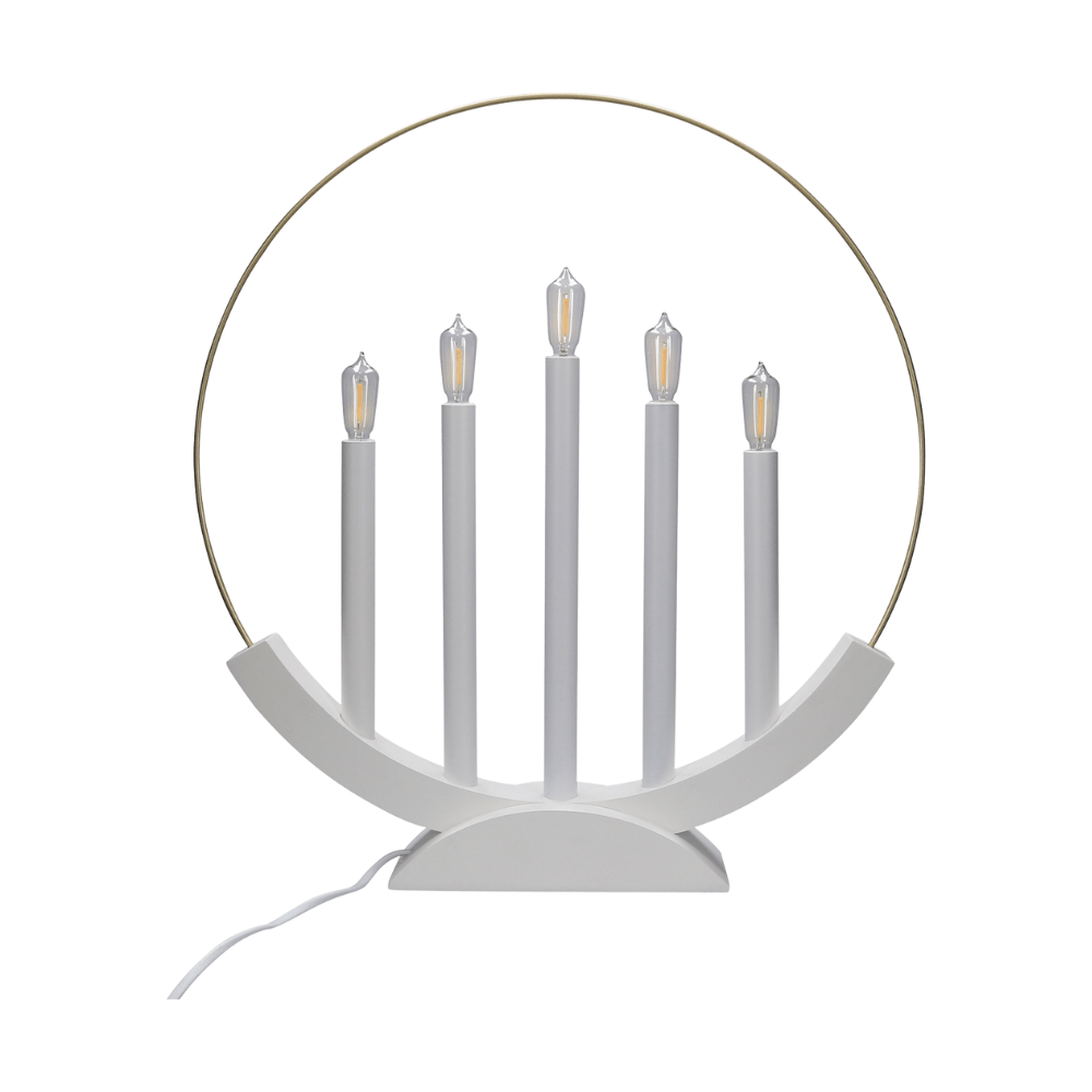 Fensterleuchter 'Brace' weiß 644 - 28 - WeihnachtsladenStar Trading