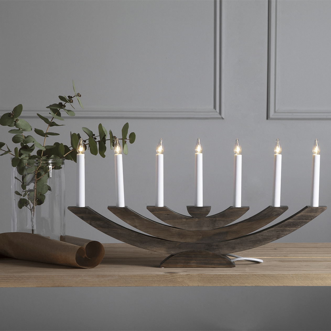 Fensterleuchter 'Navida' braun 219 - 07 - WeihnachtsladenStar Trading