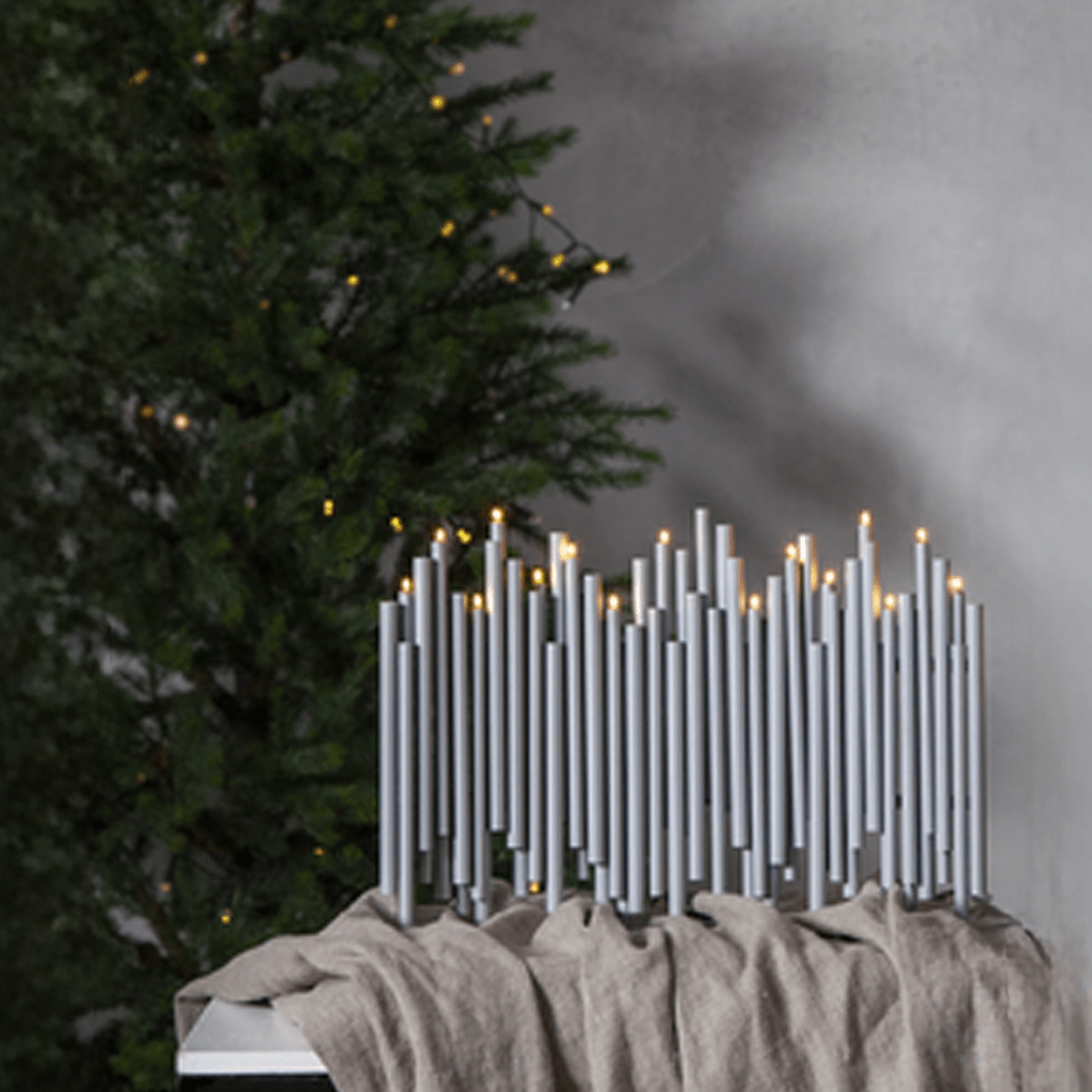 Fensterleuchter 'Note' grau - WeihnachtsladenStar Trading