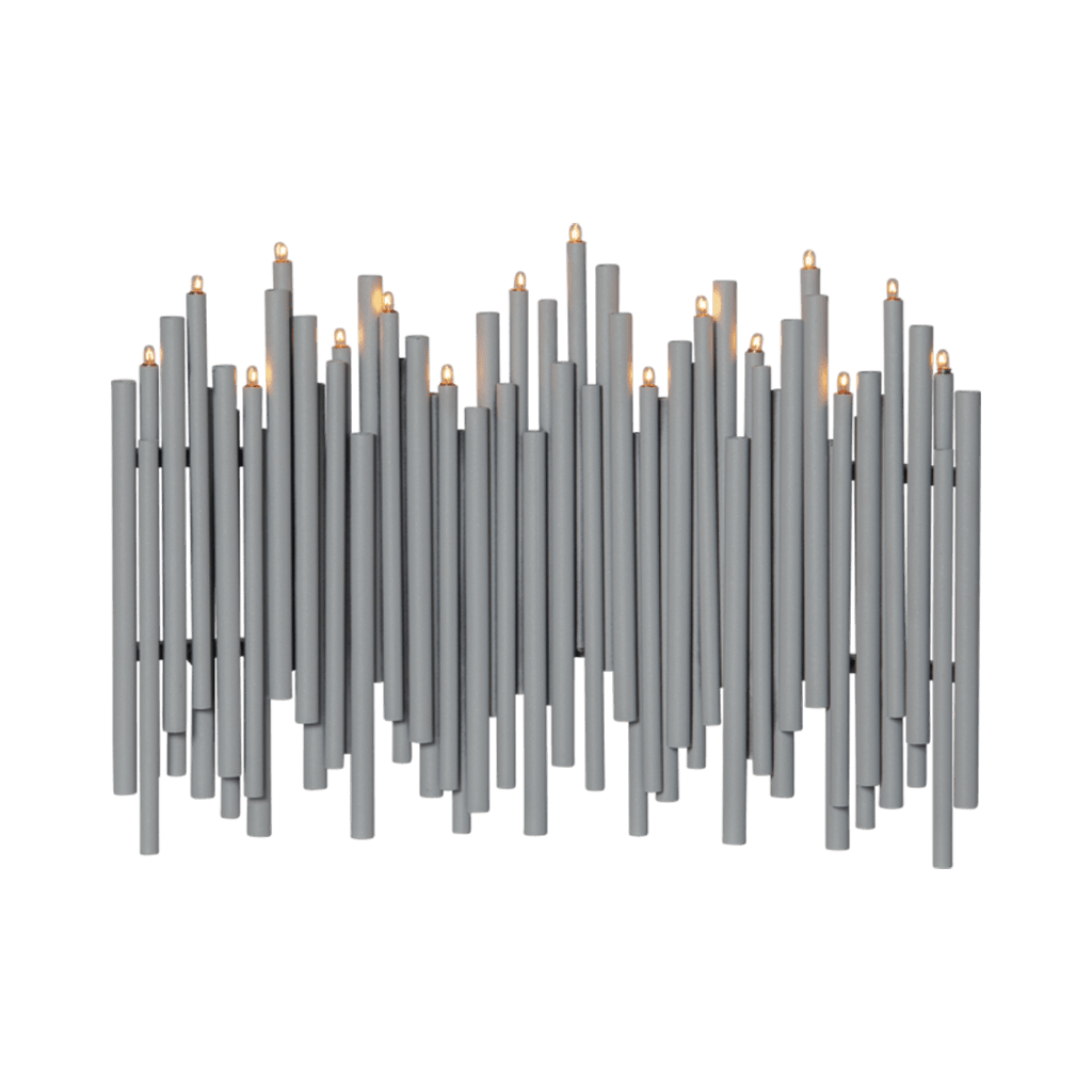 Fensterleuchter 'Note' grau - WeihnachtsladenStar Trading