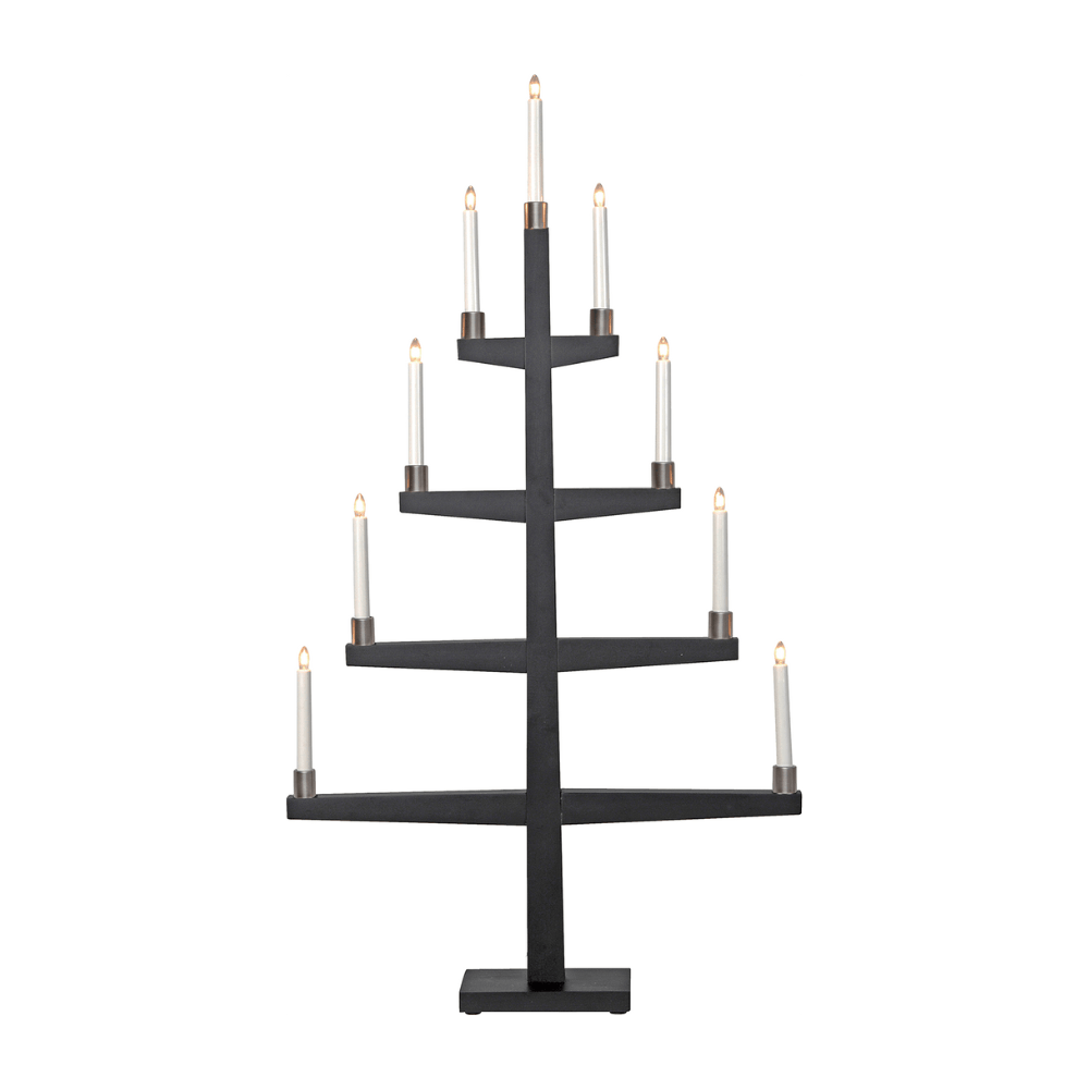 Fensterleuchter 'Tall' schwarz 110cm 259 - 60 - WeihnachtsladenStar Trading