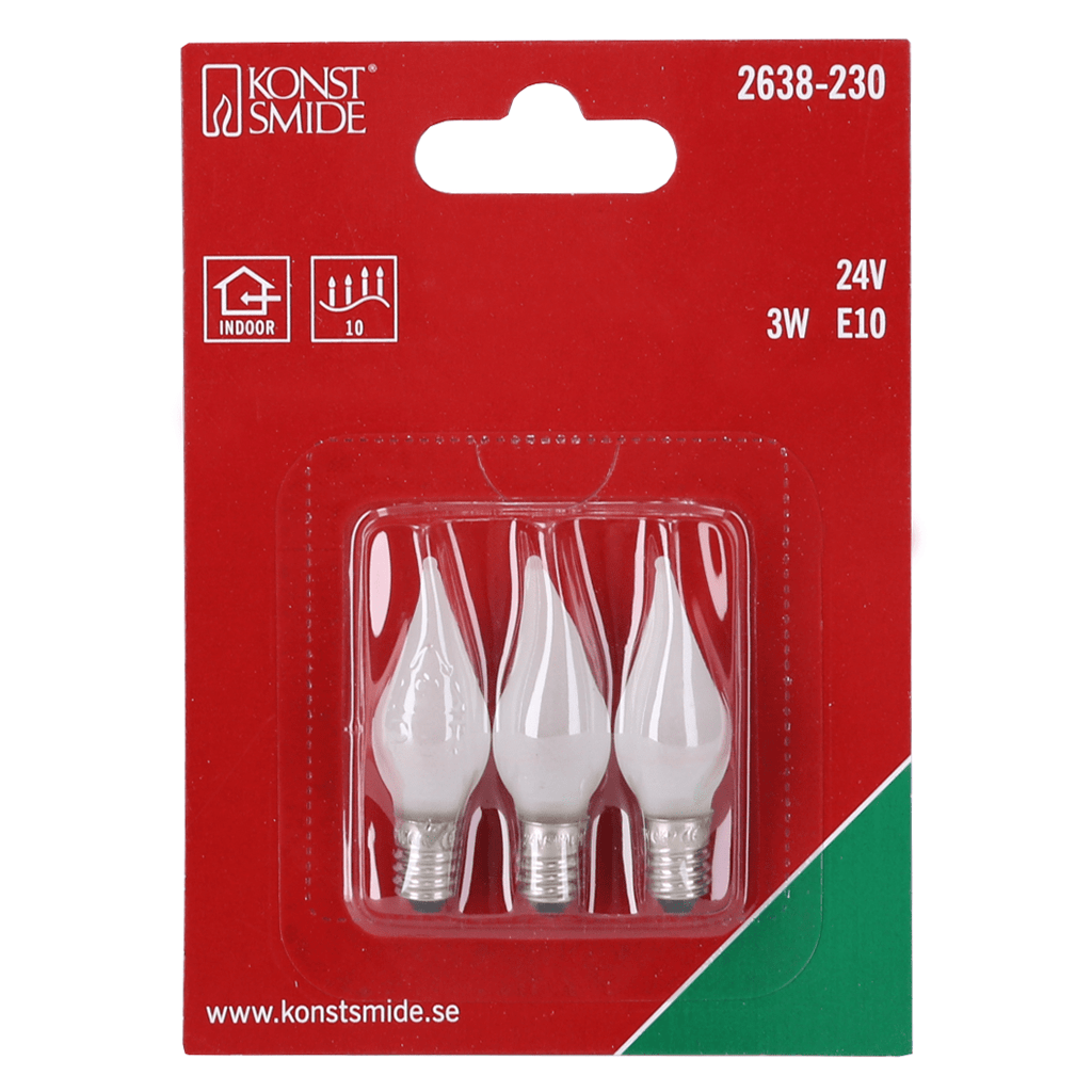 Gefrostete Windstoßkerze als Ersatzlampe - WeihnachtsladenKonstsmide