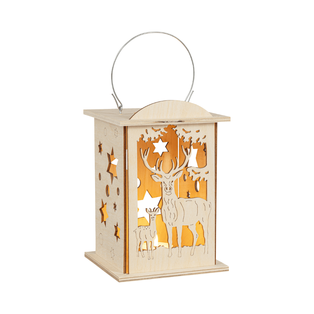 Gemütliche Teelicht - Laterne 'Wald' - WeihnachtsladenSAICO