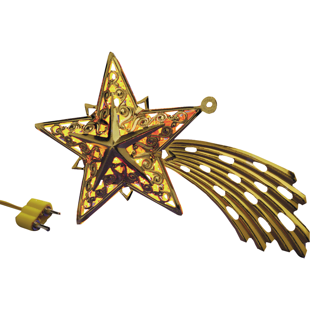 Goldener Komet für die Krippenbeleuchtung - WeihnachtsladenBeli - Beco