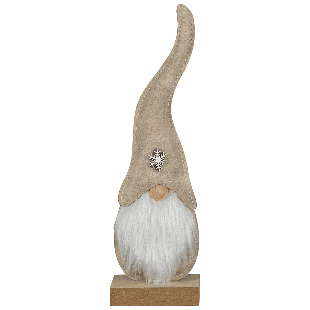 Handgefertigter Leder - Wichtel, 23cm - WeihnachtsladenSAICO