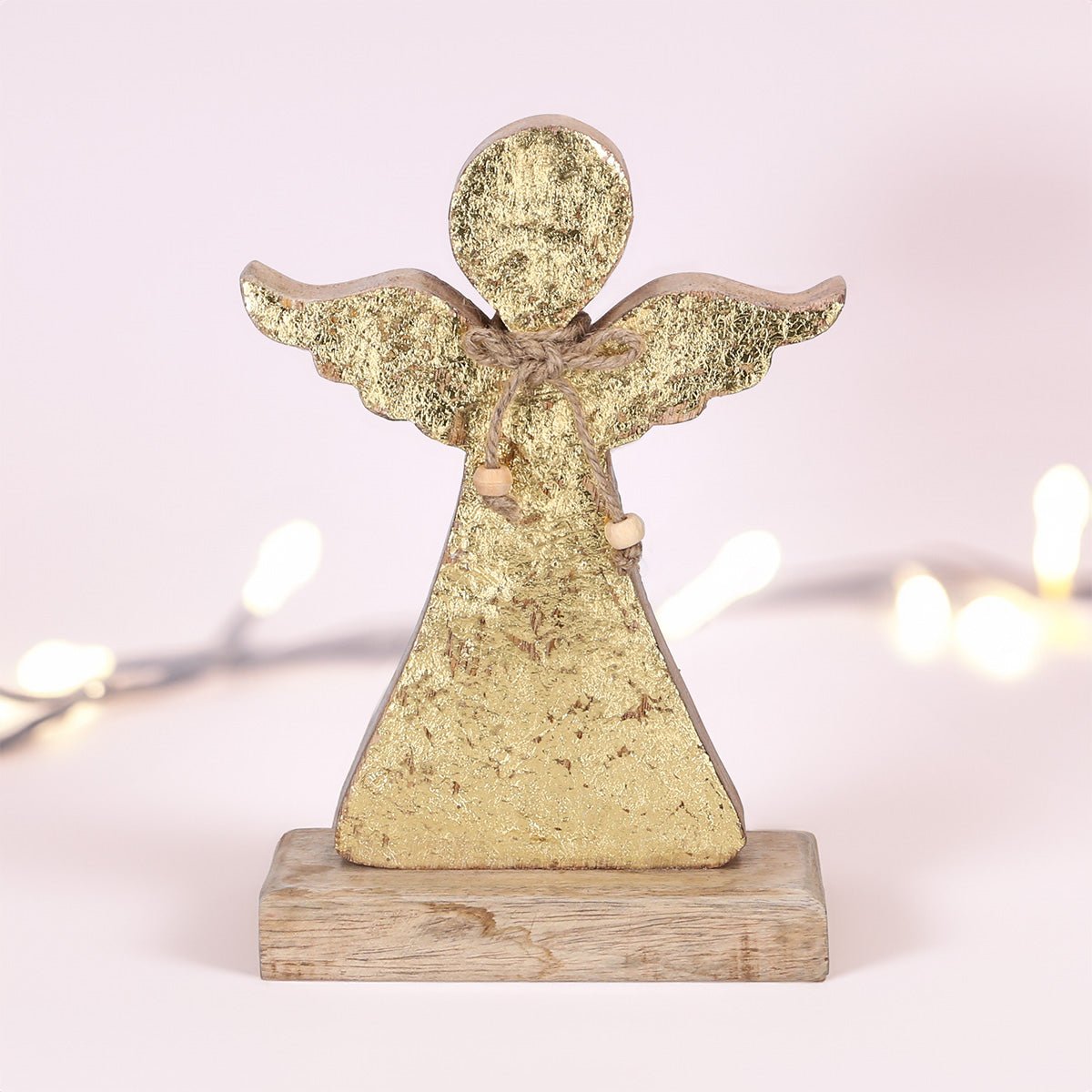 Holz - Engel gold - WeihnachtsladenSöllner Floristik